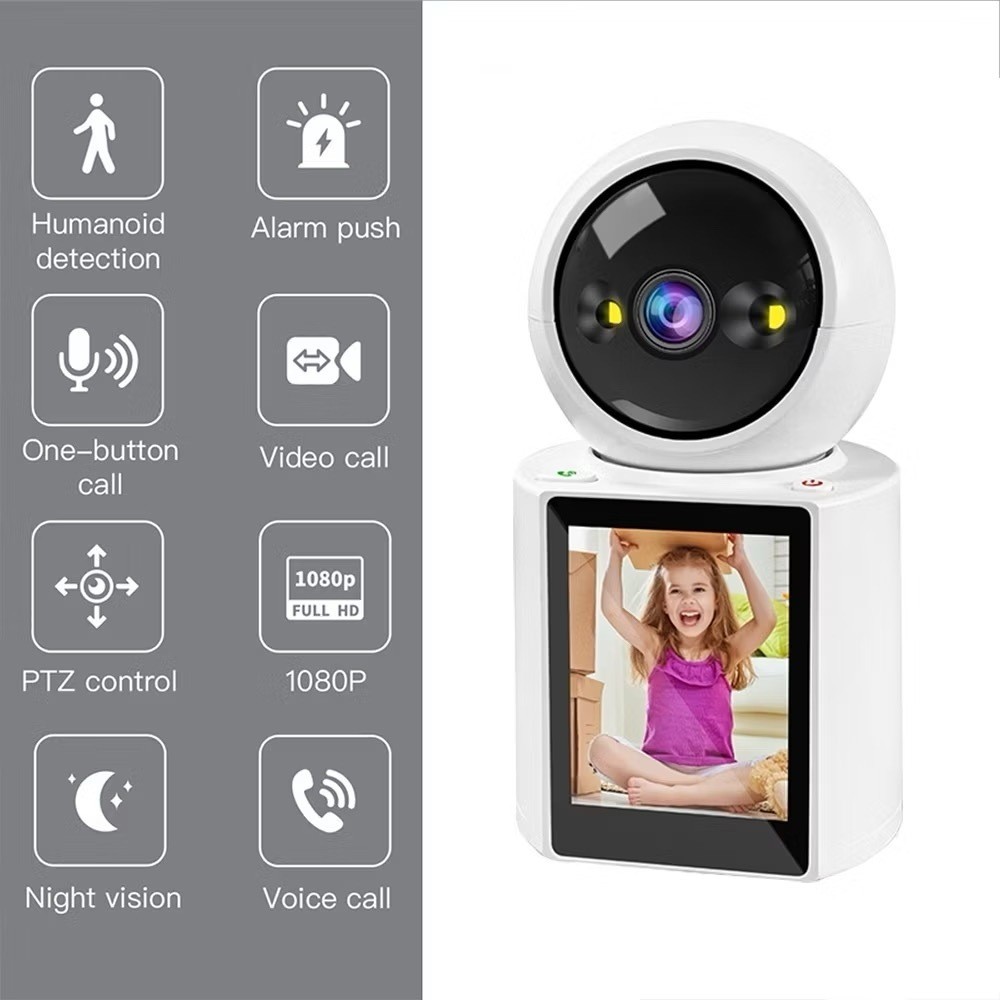 Câmera De Segurança Wifi 1080P Com Video Chamada Baba Icsee Ip em Oferta na Shopee