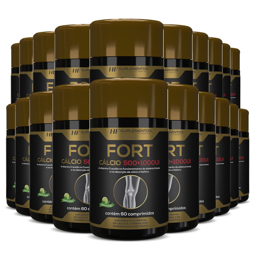 20X FORT CALCIO 500+1000UI HF SUPLEMENTS PREMIUM 60 COMPS