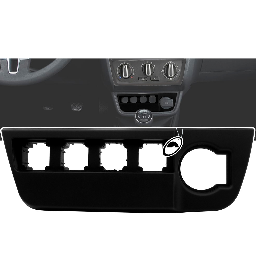 Moldura Suporte Porta Botões 4 Posições Gol Voyage Saveiro G6 Preto em Oferta na Shopee
