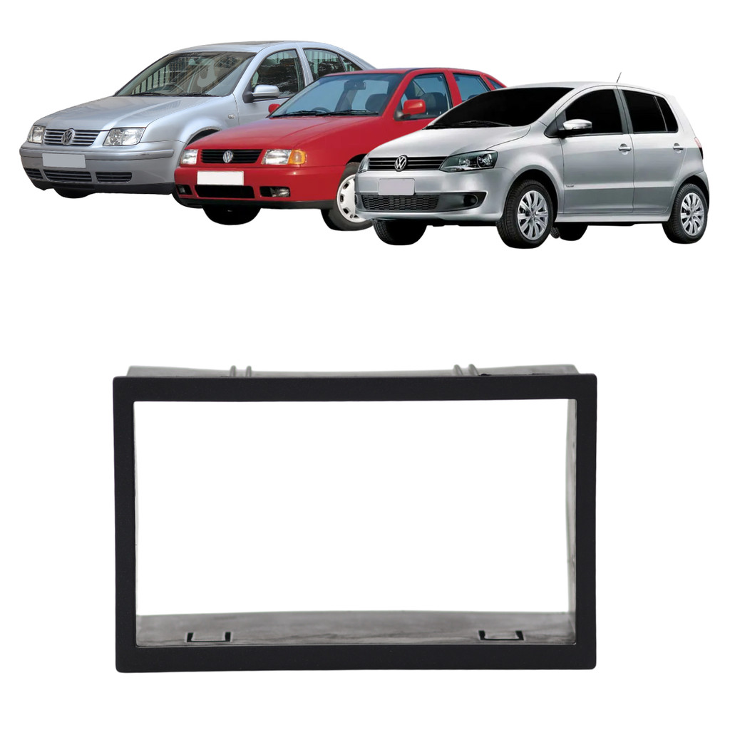 Moldura Painel 2 Din Central Multimidia Dvd Mp5 Padrão Japonês - Golf Polo Fox Bora Fiesta Ecosport