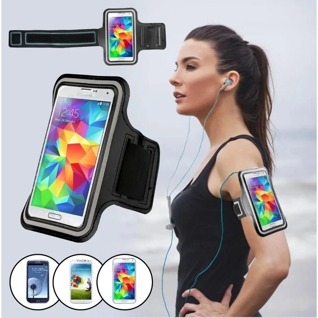 Capa De Braço Suporte Braçadeira Celular Corrida Academia Capa De Braço Suporte Braçadeira Celular Corrida Academia