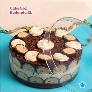 Cake Box Bluestar 2l C/ Tampa Redonda em Oferta na Shopee