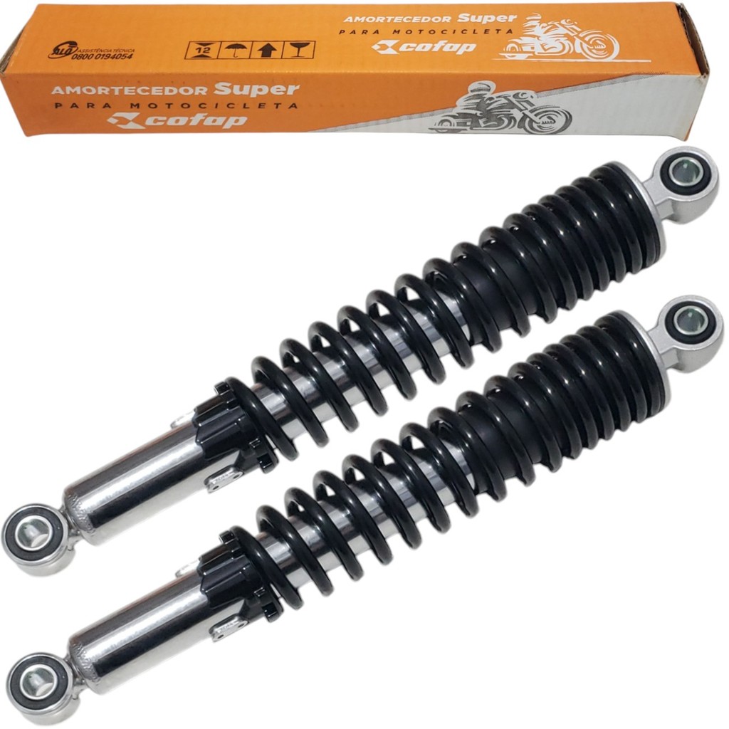 Par Amortecedor Traseiro Cofap Bishock Honda Cg 125 Cargo Titan Today Es Ks 1983 A 1999 C Regulagem