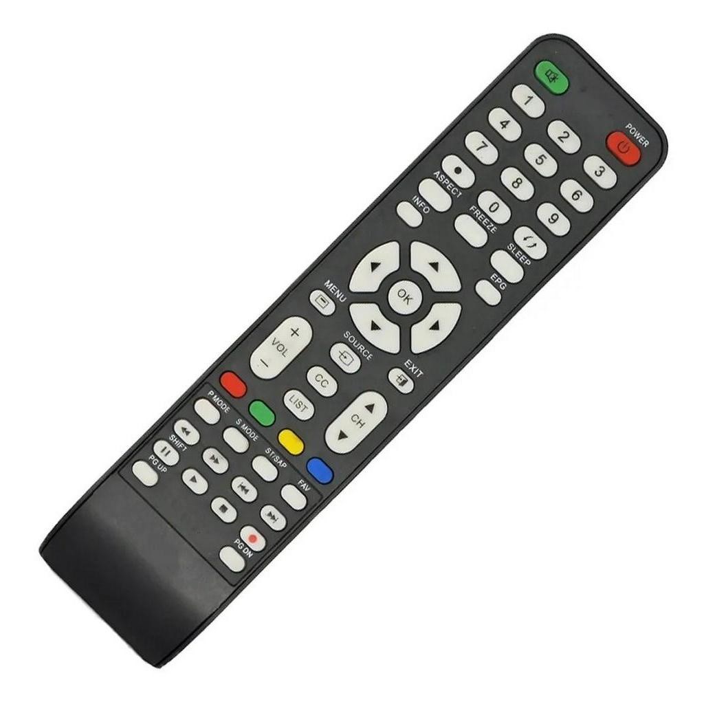 Controle Remoto Compatível para Tv Cce C420 D37 C390 Ln244 L144 D-46 Teclas Atalho