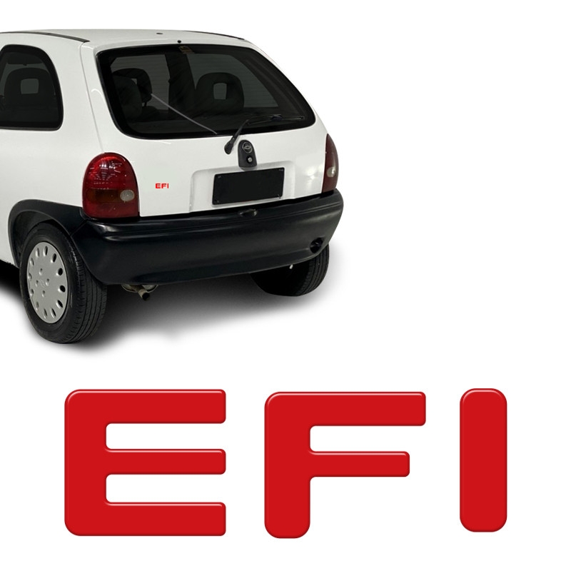 Adesivo EFI Corsa Traseiro Resinado Modelo Original