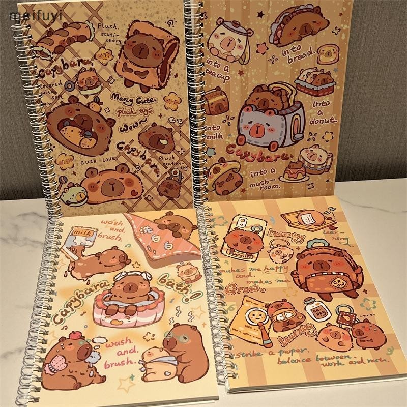 meifuyi Bonito Capivara B5 Bobina Caderno Exercício Livro Bloco De Notas Diário Escola Aprendizagem Artigos De Papelaria em Oferta na Shopee