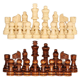 Peças De Xadrez De Madeira Tornement Staunton Jogo Peão De 2.2 Polegadas King Figuras Estatueta Backgammon