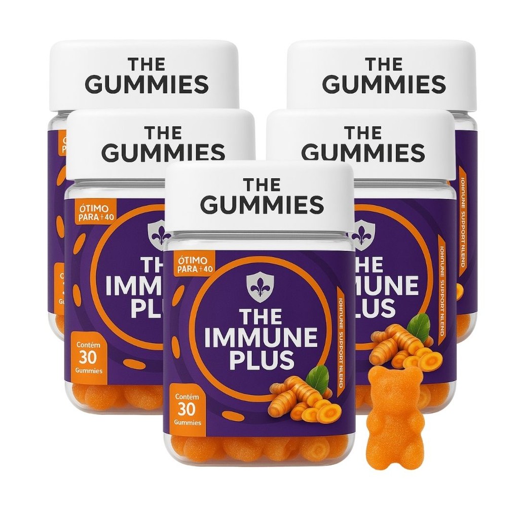 Suplemento Imunológico Gummy +40 com Zinco Vitamina C 150 Un