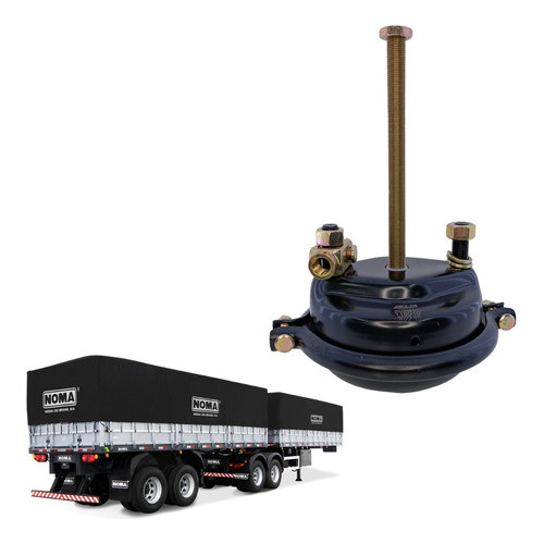 Cuica Freio 7 Tipo 24 Haste Longa M16x1,5 Trucks E Carretas