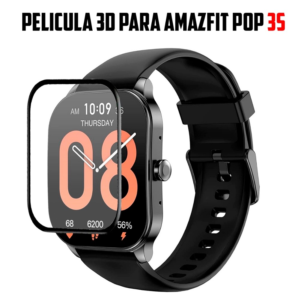 Pelicula 3D para Amazfit pop 3S super resistente pelicula com borda 3d