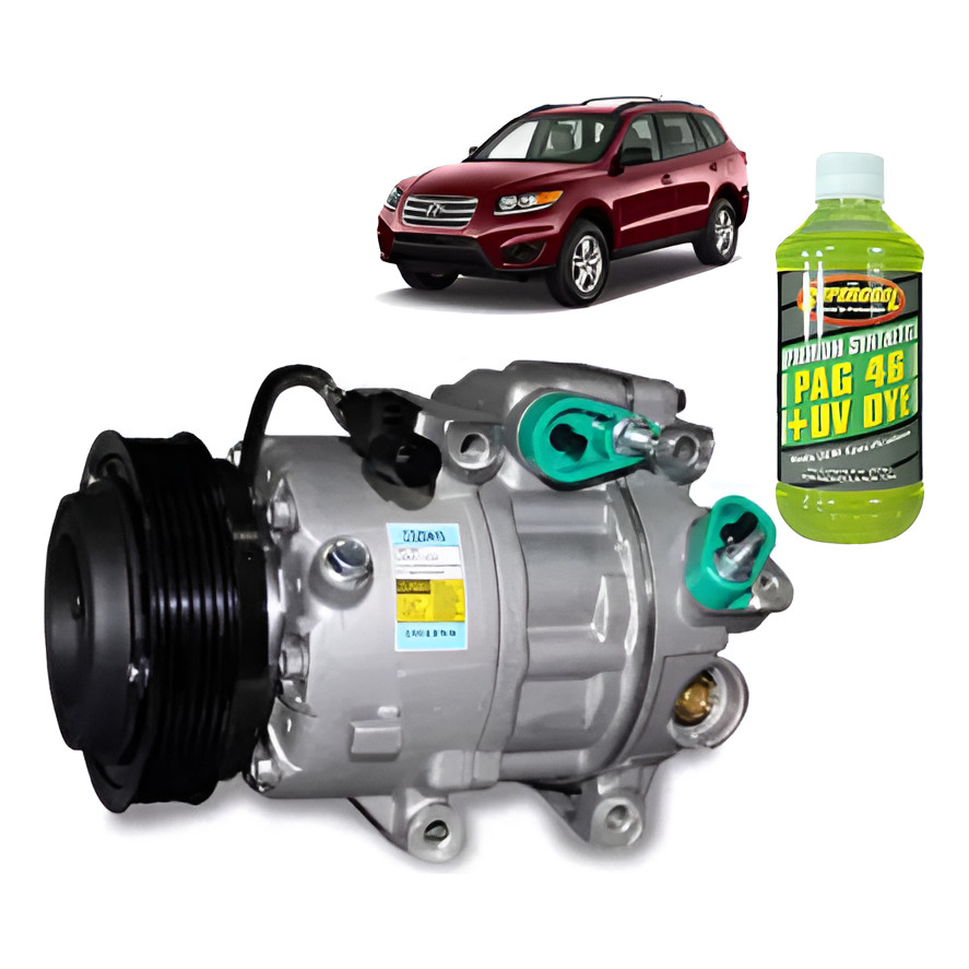 Compressor Ar Hyundai Santa Fé 2010 A 2015 Delphi + Óleo