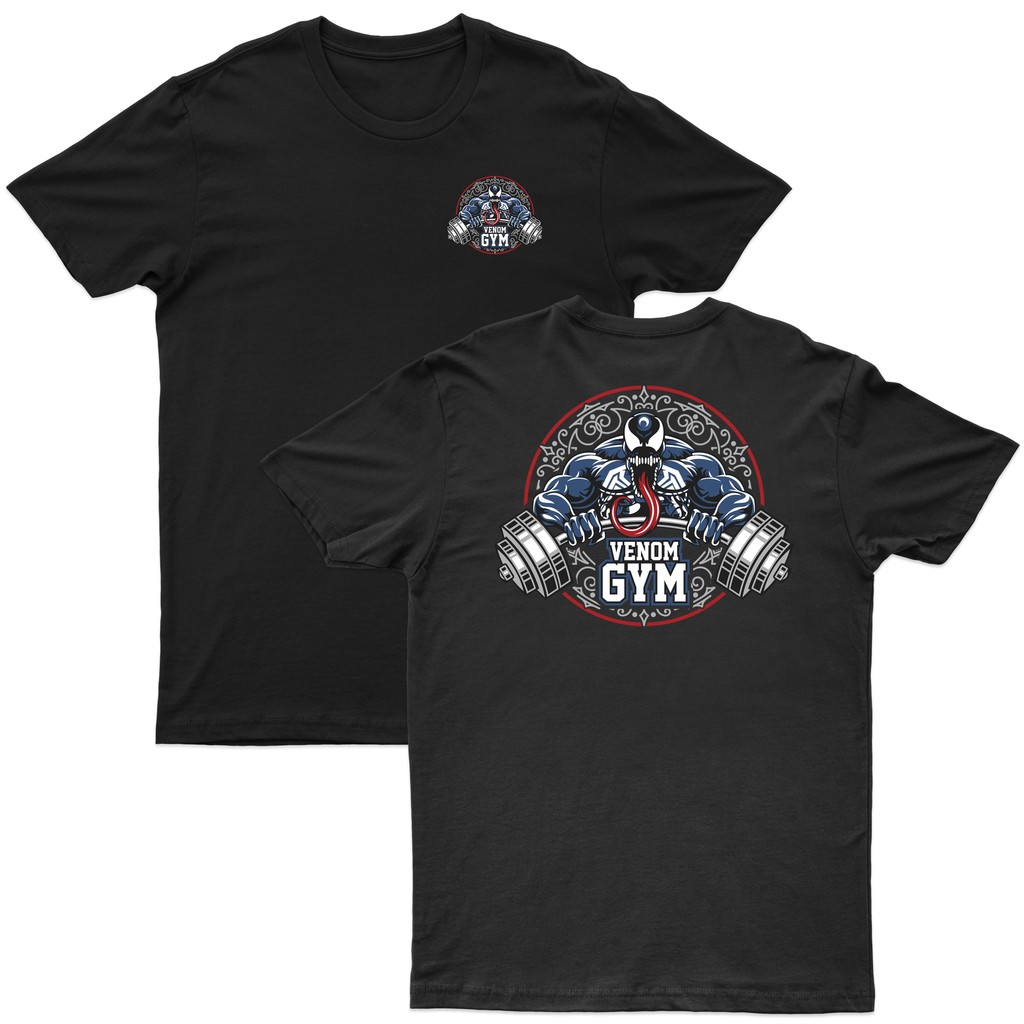 Camiseta Fitness Treino Homem Aranha Marvel Venom GYM Estilo Geek Camisa Algodão Fio 30.1 Humor