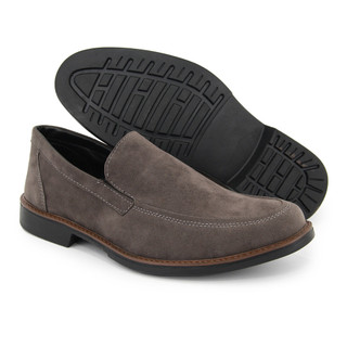 Sapato Casual Masculino Oxford Camurça Cinza Conforto