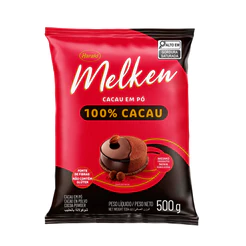 Cacau em Pó Melken 500g HARALD Alcalino 100% Cacau