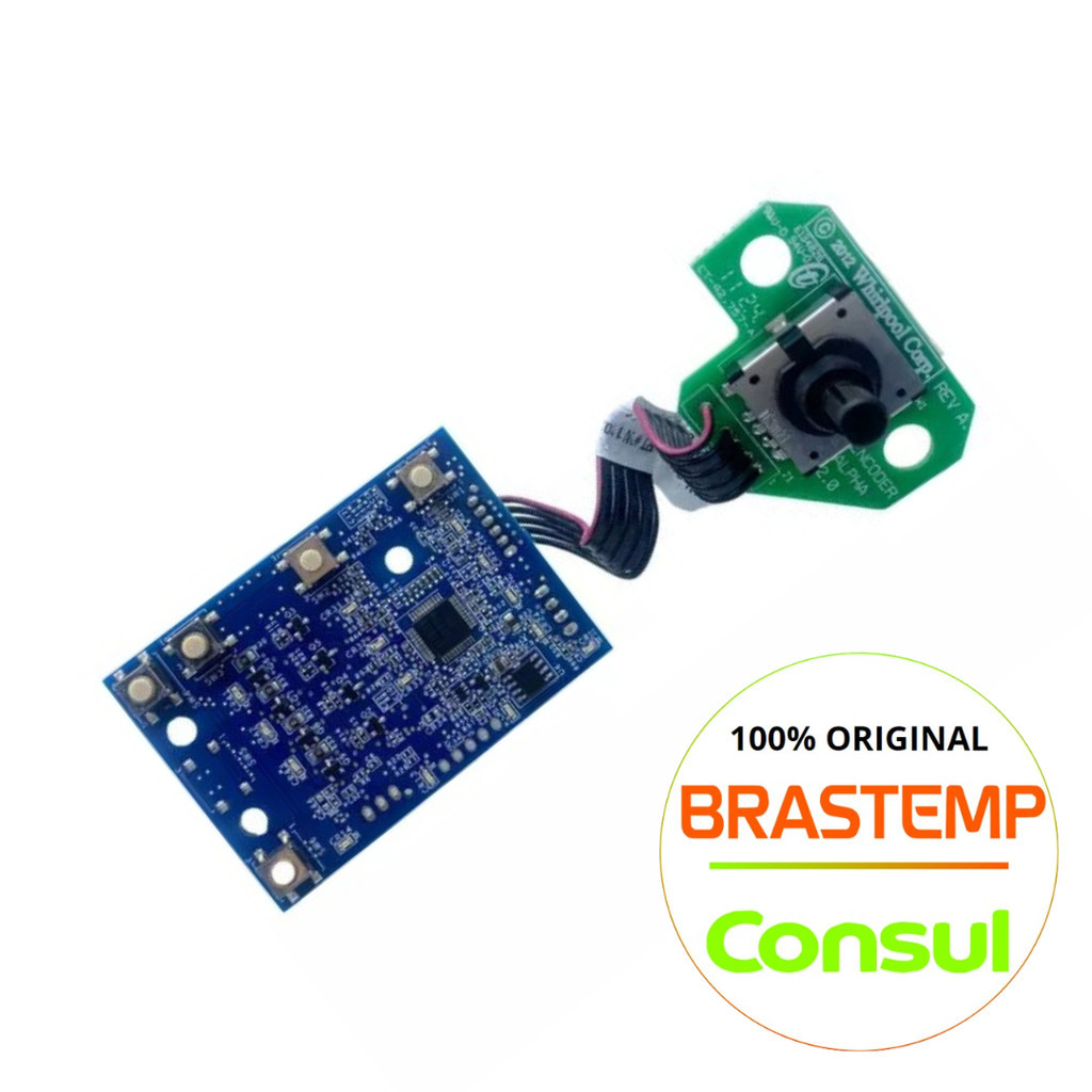 PLACA INTERFACE LAVADORA BIVOLT  BRASTEMP/CONSUL ORIGINAL  - CWH14ABANA - CWH14ABAS1 (DEMAIS MODELOS NA DESCRIÇÃO)