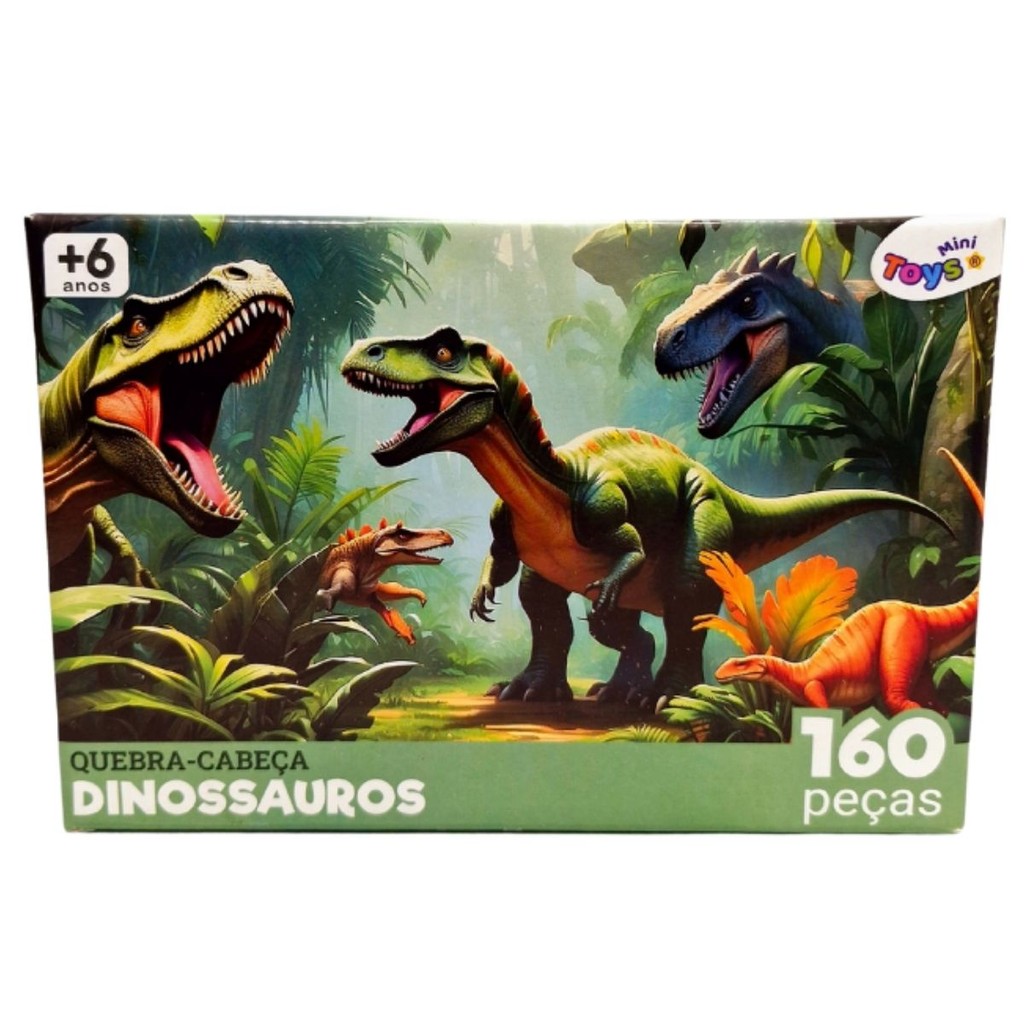 Quebra Cabeça Infantil Dinossauros 160 Peças Educativo em Oferta na Shopee