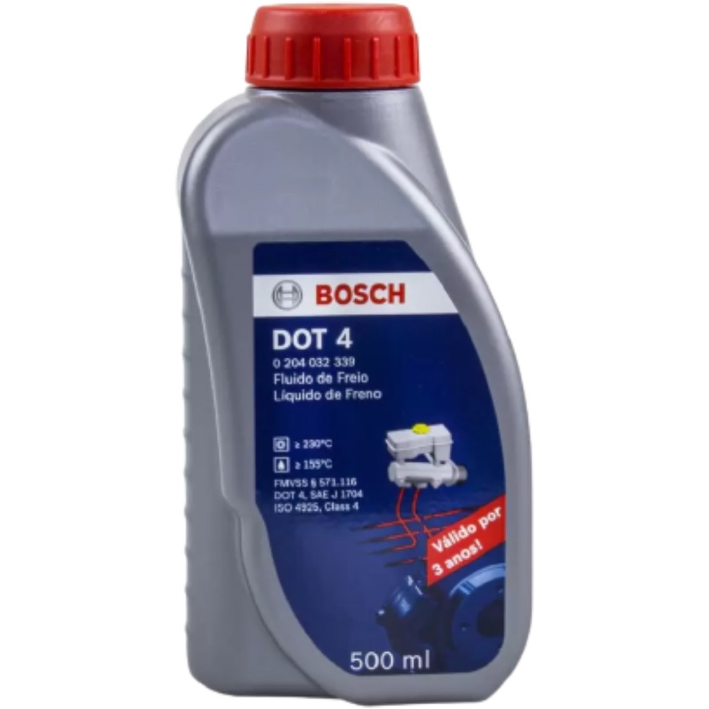 Fluido Oleo De Freio Dot 4 Original Bosch 500ml Carro E Moto em Oferta na Shopee