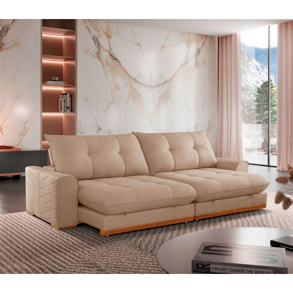 Sofá Argo Linho 02 Módulos 90 cm B25cm Meu Sofá Online