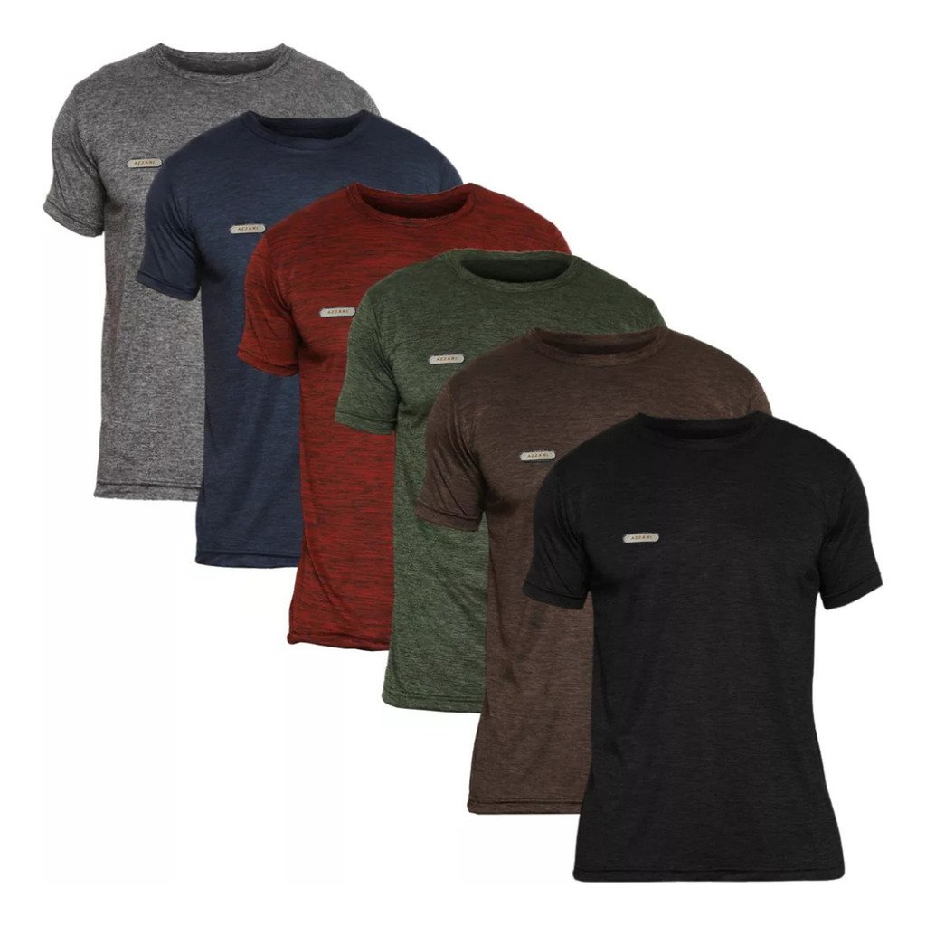 Kit 6 Camisetas Masculina Academia Dry Fit Malha Fria Treino em Oferta na Shopee