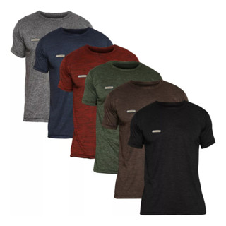 Kit 6 Camisetas Masculina Academia Dry Fit Malha Fria Treino em Oferta na Shopee