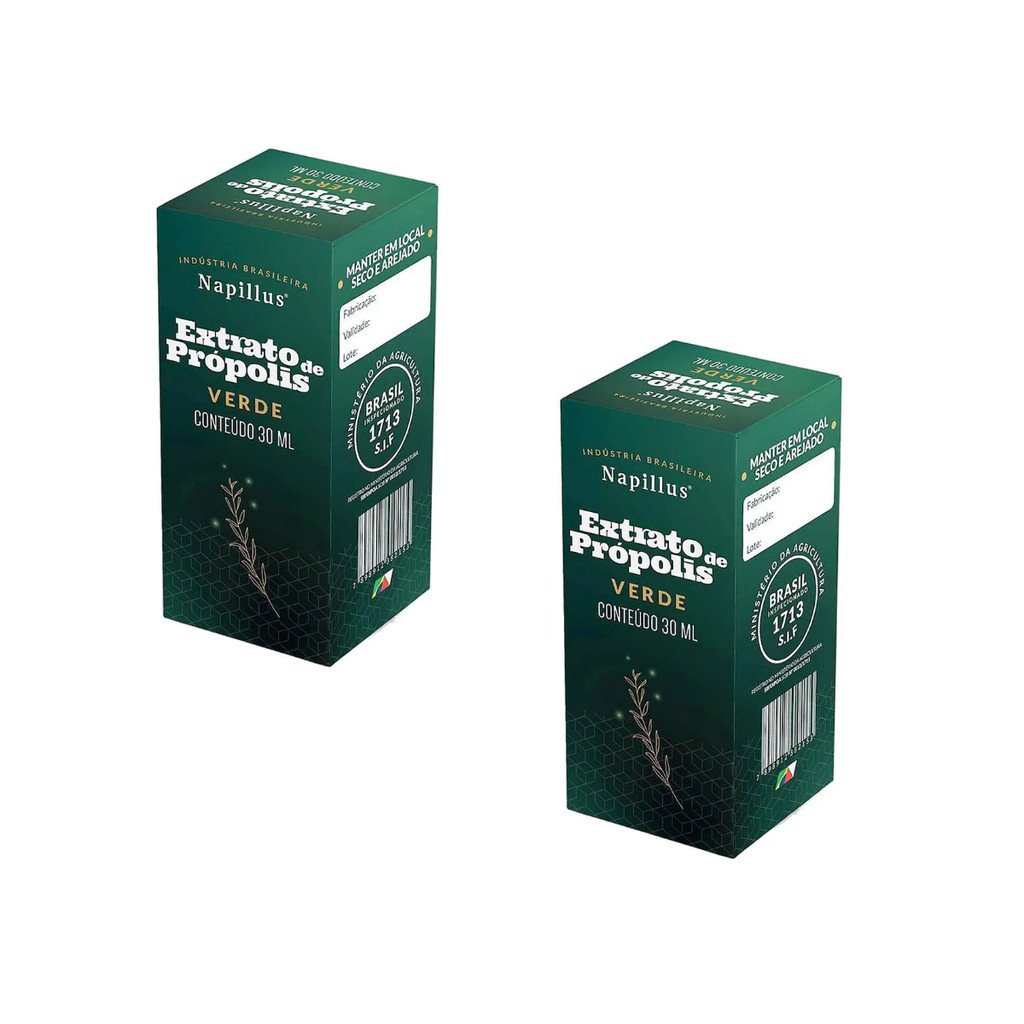 Kit 2 und Extrato De Própolis Verde Napillus 30ml