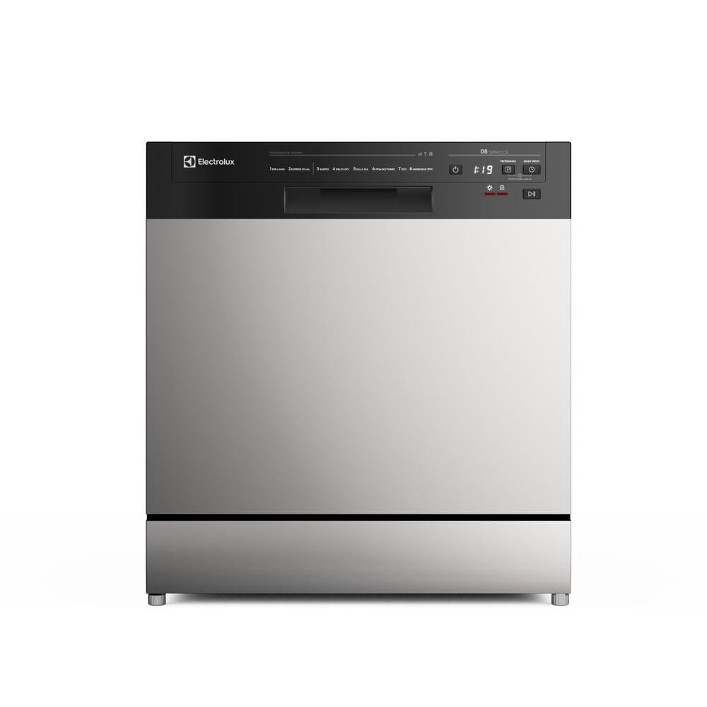 Lava-Louça Electrolux 8 Serviços Inox com Programa Lava & Seca 50 min (LS08E) - Home Appliances
