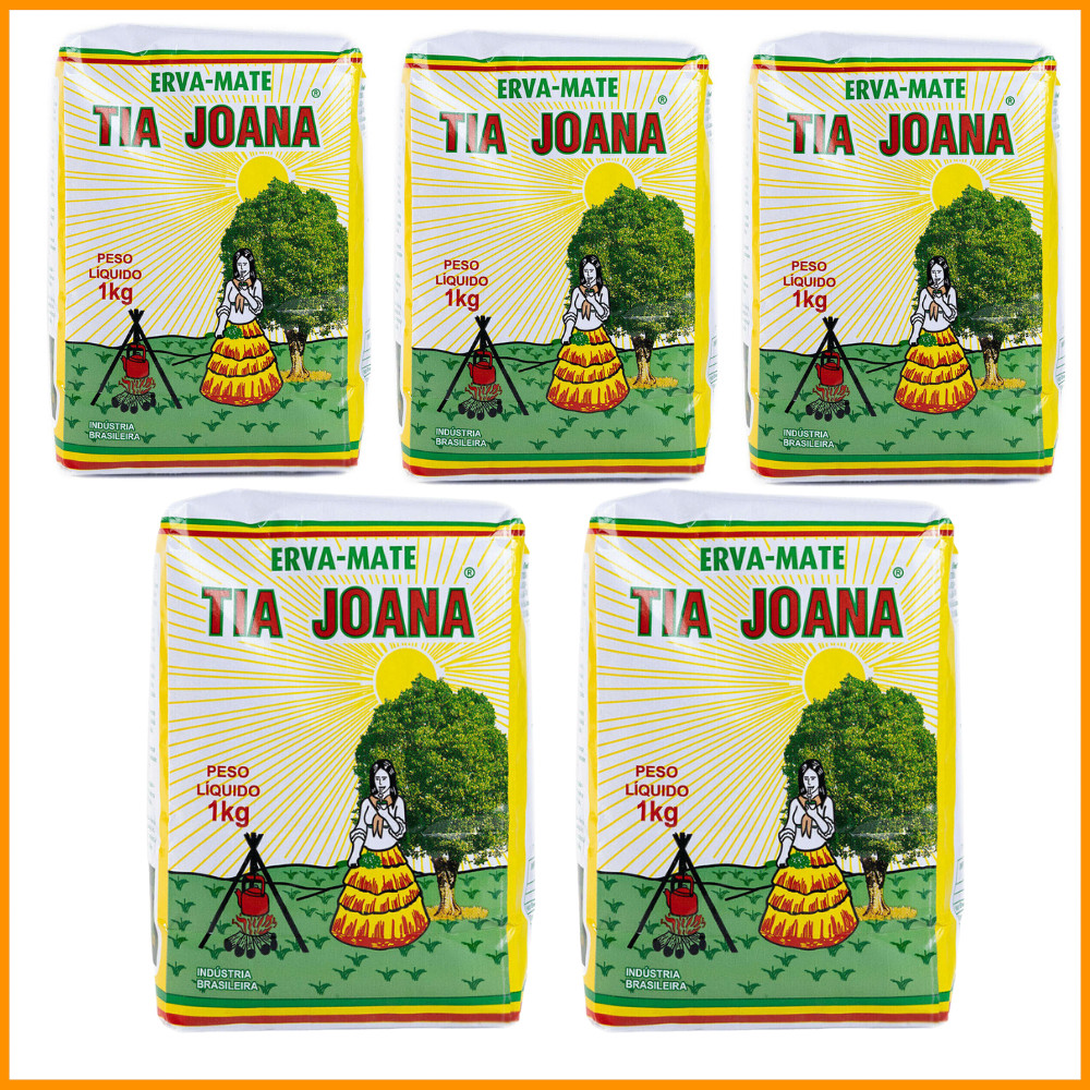 Erva Mate Chimarrão Tradicional Tia Joana Kit 5Kg