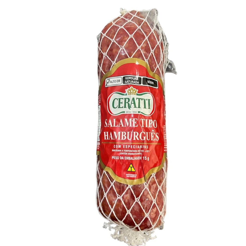 Salame Tipo Hamburguês Com Especiarias Ceratti 900gramas em Oferta na Shopee