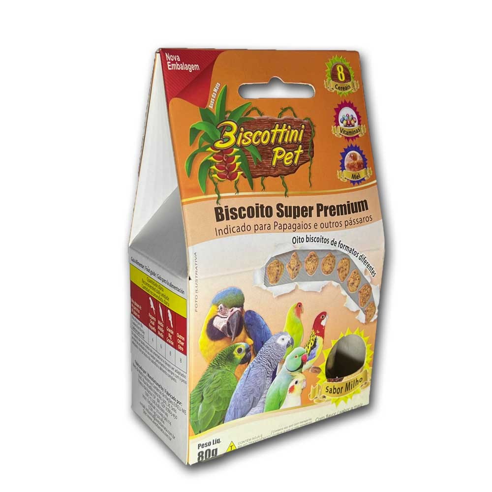 Biscoito Super Premium Para Papagaios e Outros - Aves da Mata em Oferta na Shopee