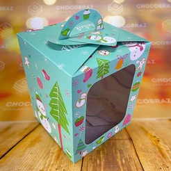 05 CAIXAS PARA PANETONE 250G C/VISOR BONECO DE NEVE CANDY OUTLET - D22 85553