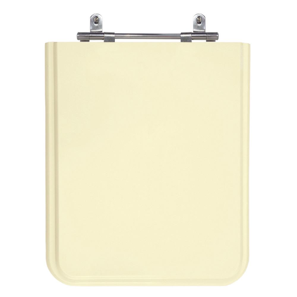 Assento Laqueado Square Bone (Bege) Tampa Vaso Incepa em MDF