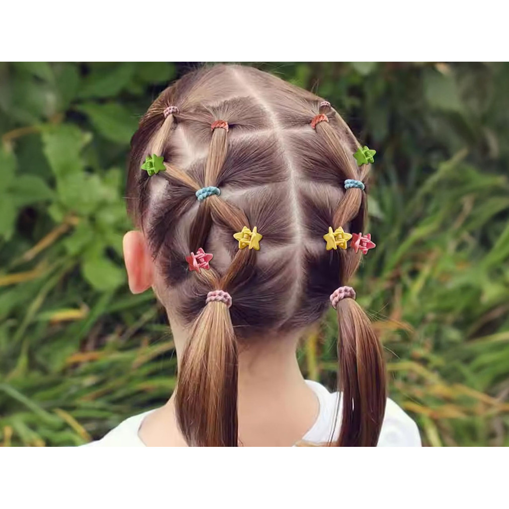 Conjunto Kit Elásticos Cores Sortidas Infantil + Prendedores Para Cabelo Presilhas 42 Peças em Oferta na Shopee