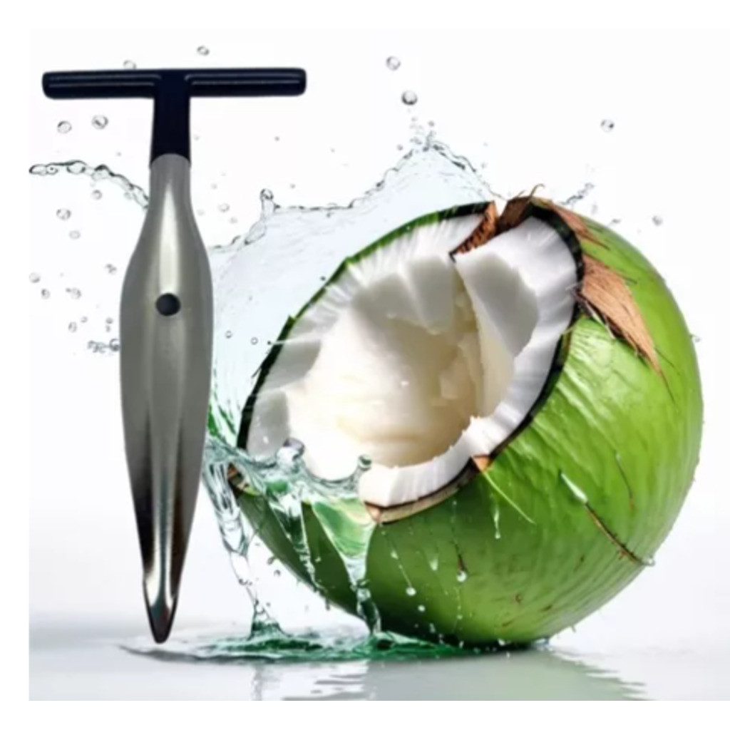 Furador Abridor De Coco Aço Inox Abertura Fácil E Higiênica 16,5cm- Wincy