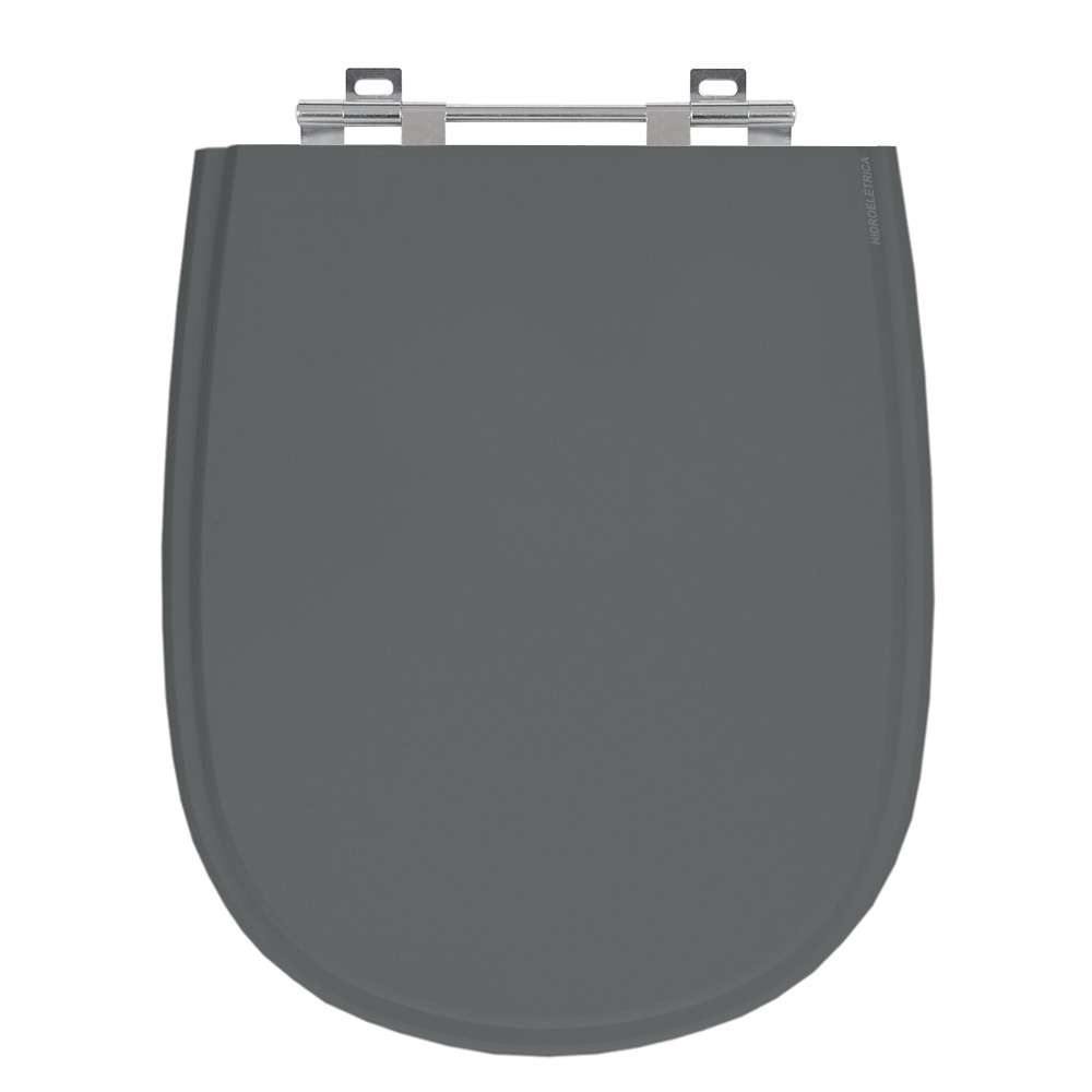 Tampa de Vaso Paris Cinza Escuro para Bacia Ideal MDF Laque