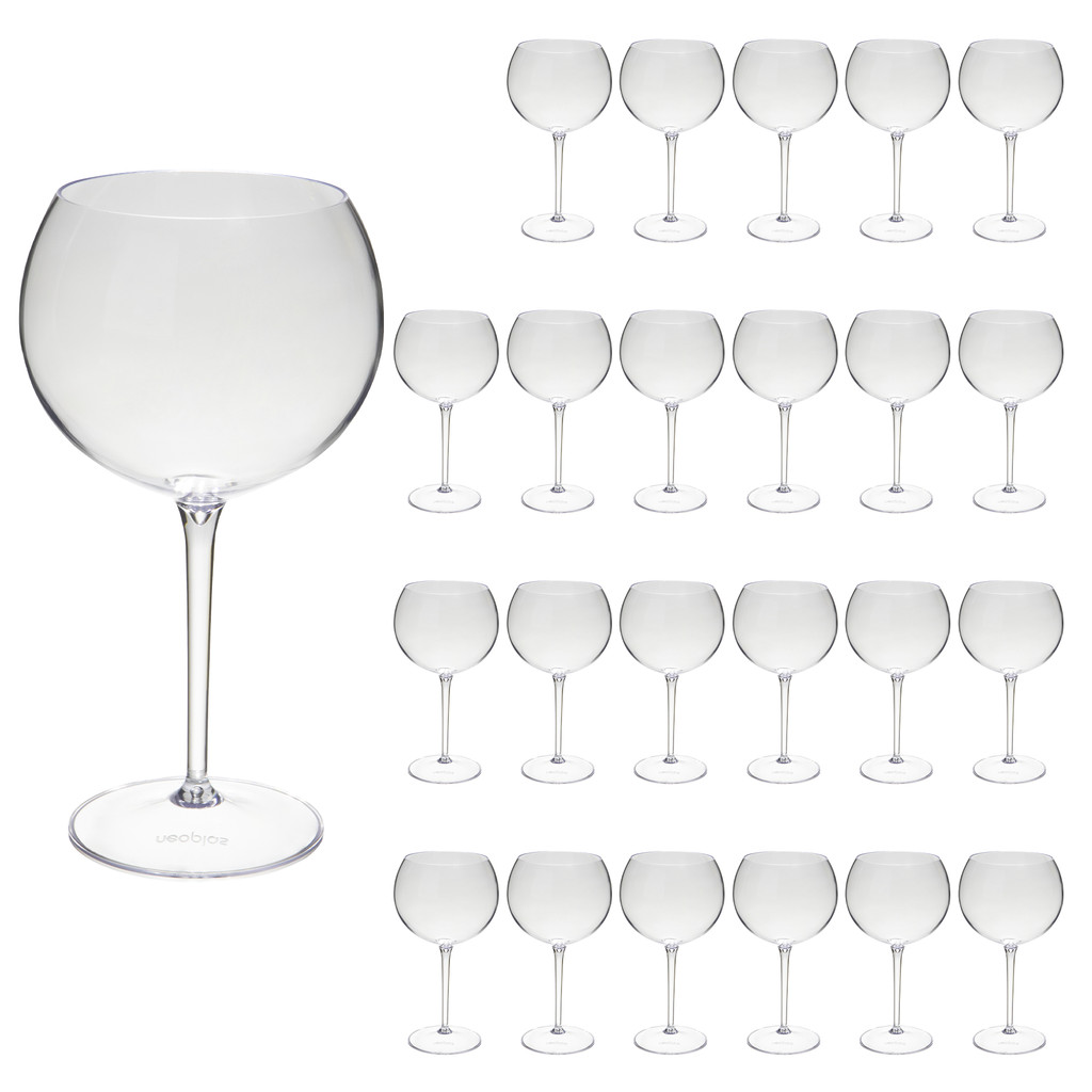 Taça Gin Curves 600ml Kit 24un Acrílico Alto Padrão em Oferta na Shopee