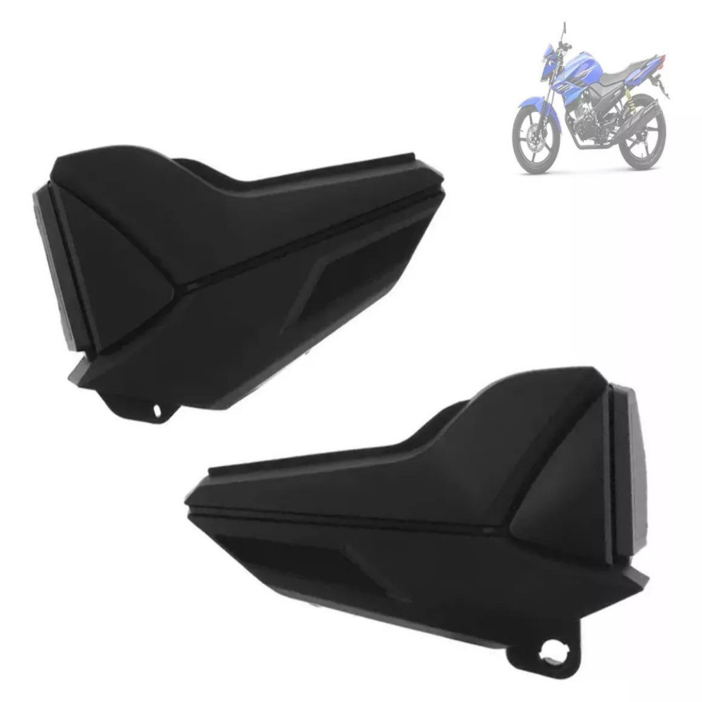 Tampa Lateral Par Yamaha Fazer 150 2014 2015 2016 2017 2018 2019 2020 2021 2022 Preto Injetado