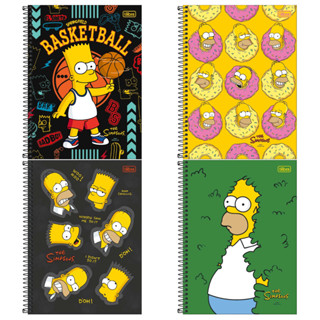 Caderno Espiral Capa Dura Universitário Simpsons 80F - Tilibra em Oferta na Shopee