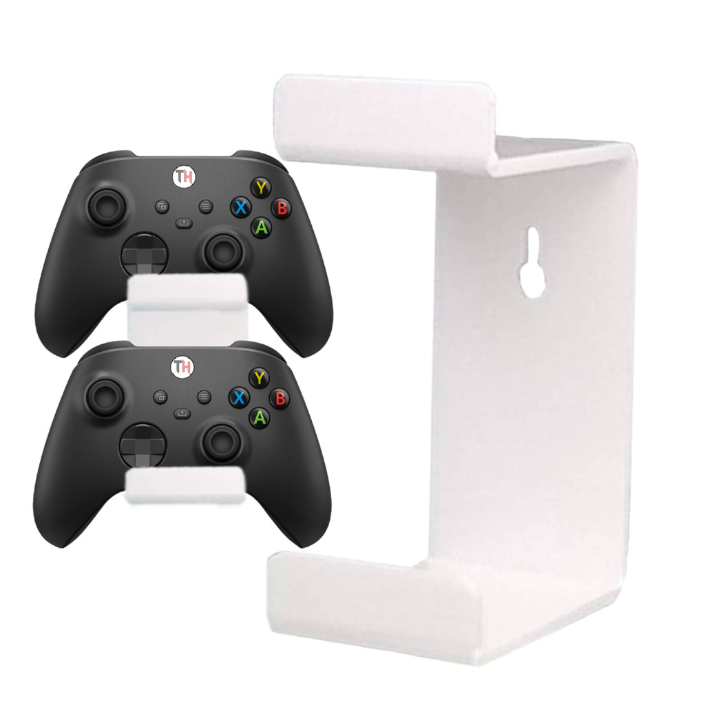 Kit 2 Suporte De Parede P/ Controle Xbox Ps4 Ps3 Fone Headset