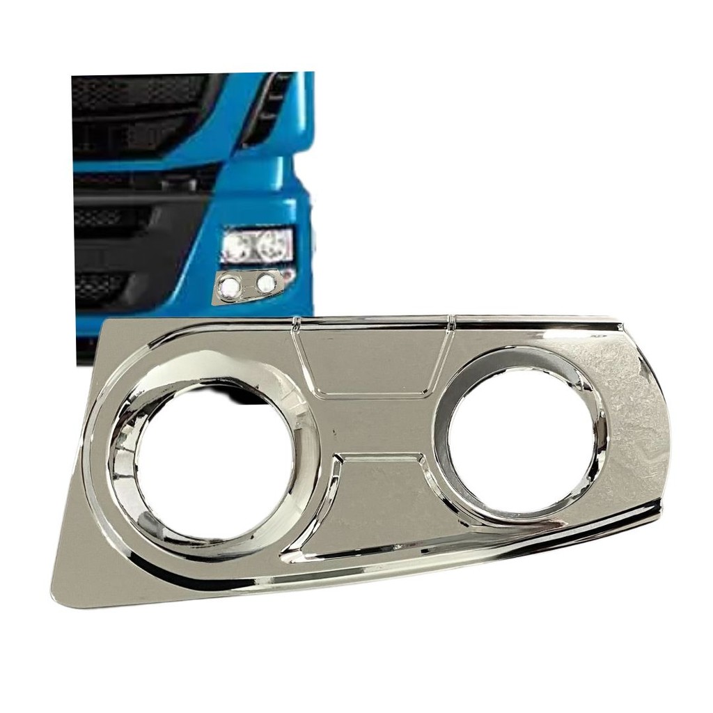 Moldura Cromada Farol Auxiliar Milha Para Iveco Stralis Hi Way Lado Esquerdo 504135532C em Oferta na Shopee