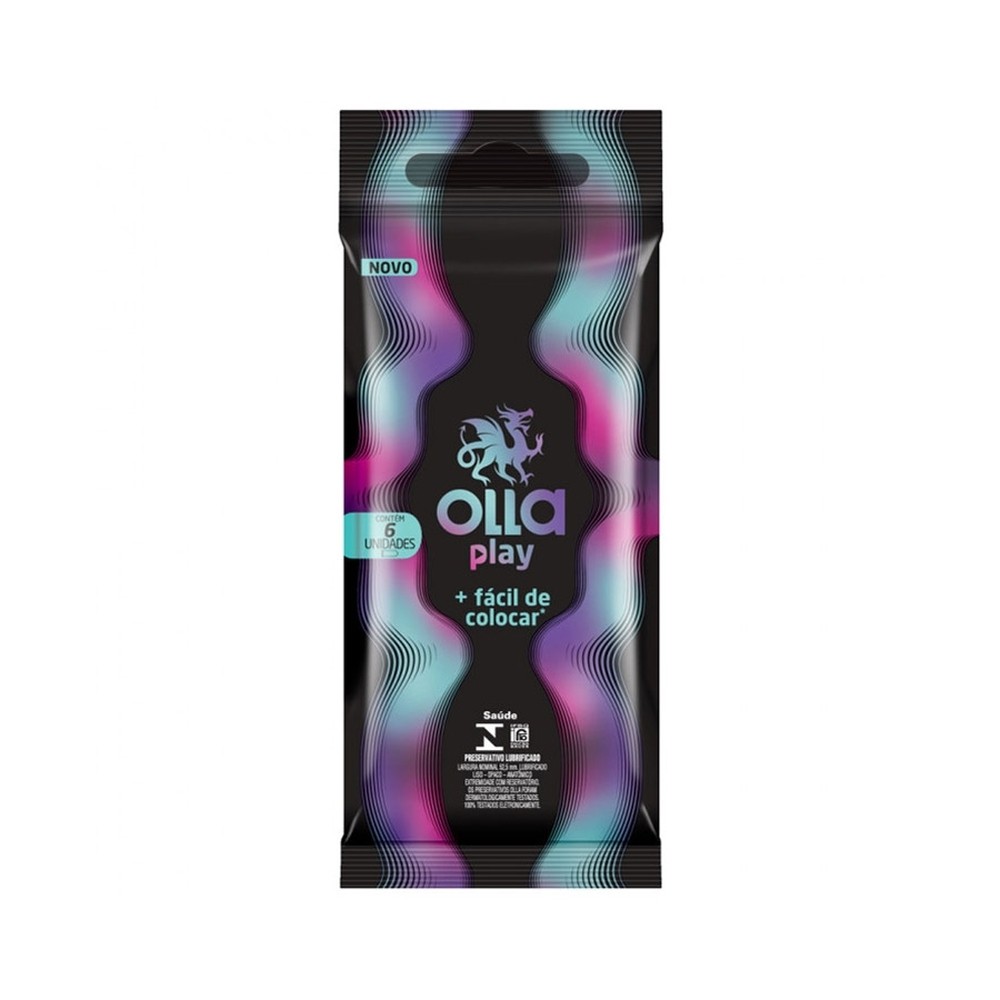Preservativo Lubrificado - 6 Unidades | Olla Play em Oferta na Shopee