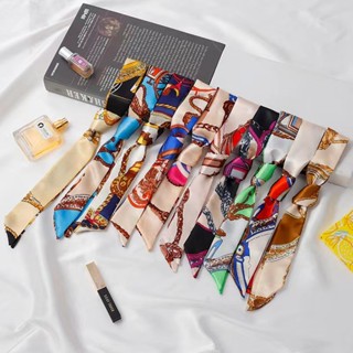 Lenço Decorativo Clássico Retro Slim Estreito para Envolver Alça de Bolsa Pequeno Lenço de Fita para Mulheres em Oferta na Shopee