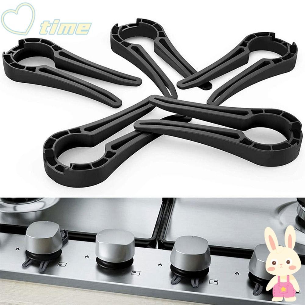 TIME1 5pcs Fechaduras De Botão De Fogão A Gás , Trava Forno Preto De Plástico , Proteção Resistente Ao Calor Para Crianç em Oferta na Shopee