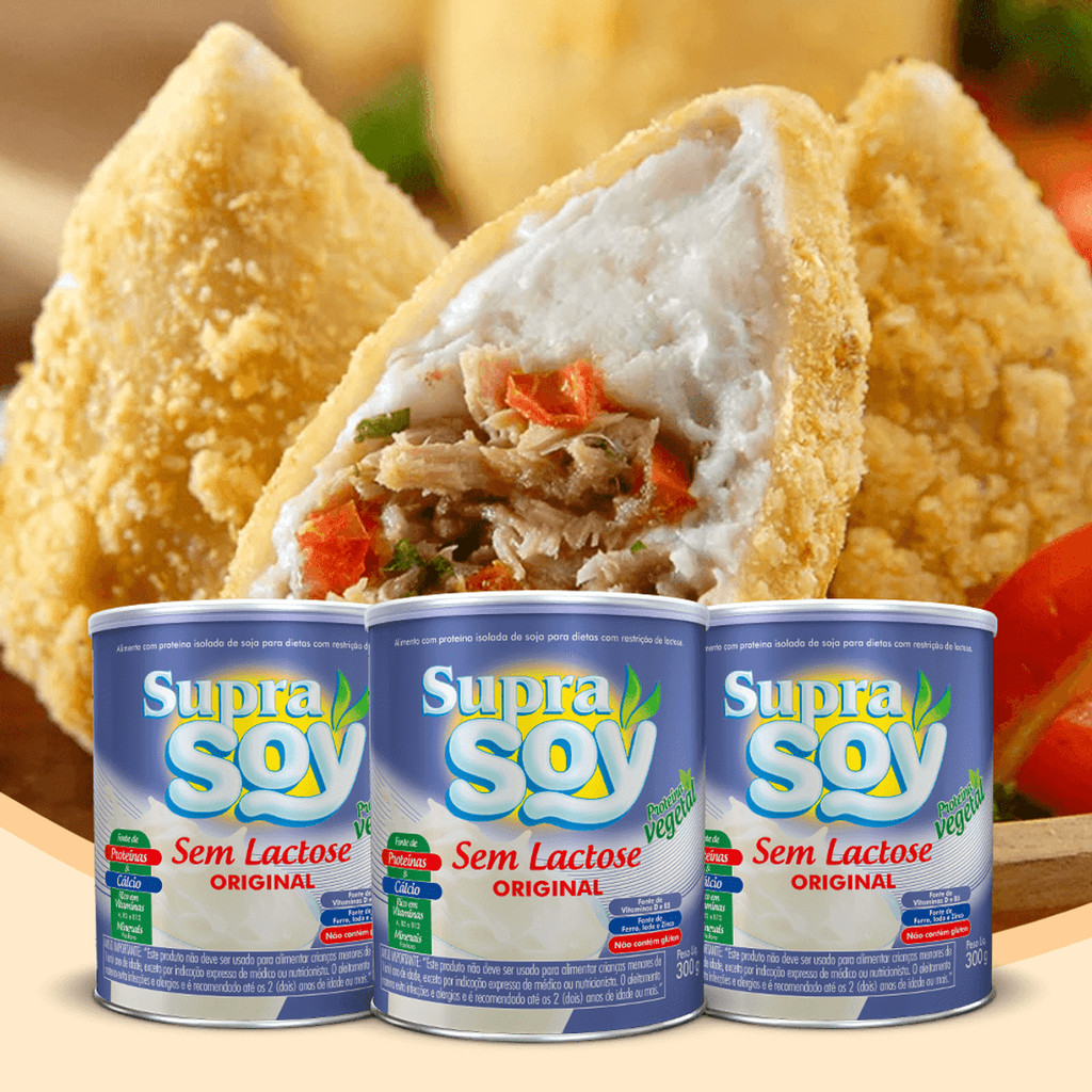 Kit 3 Suprasoy Sem Lactose Original - 300G - Food & Beverages