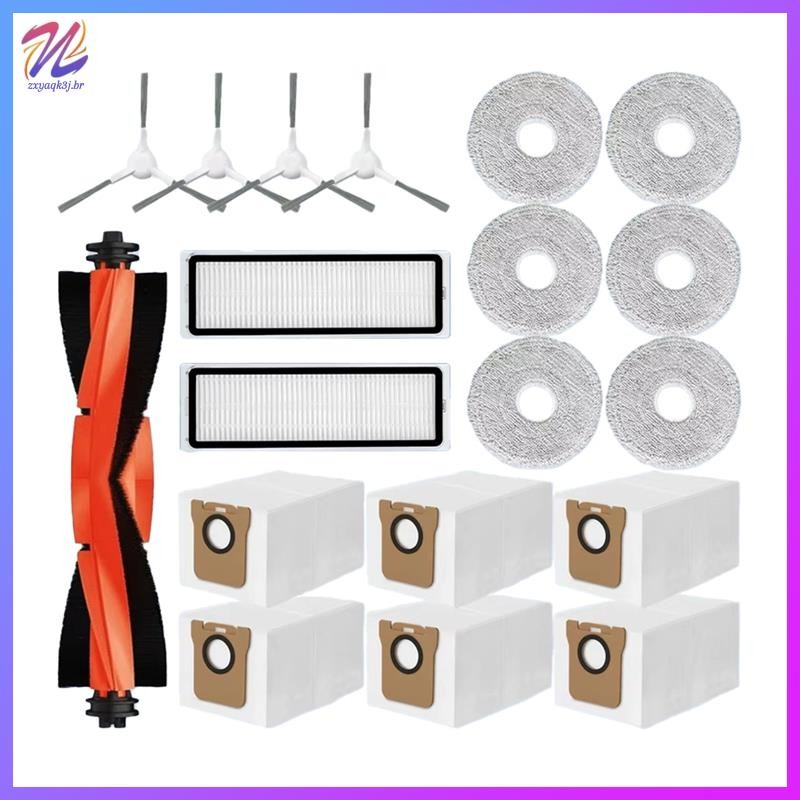 Para Xiaomi Robô Vácuo X20 +/X20 Plus Acessórios De Substituição Escova Lateral Principal Filtro Hepa Mop Pano Saco Pó