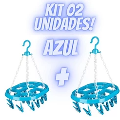 KIT C/01 OU 02 Varal com Prendedores 16 prendedores cada, Varal de Roupa intima, Varal com prendedor