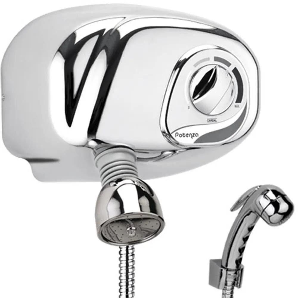 Ducha Potenza com Pressurizador Turbo e Desviador Cromado - Cardal