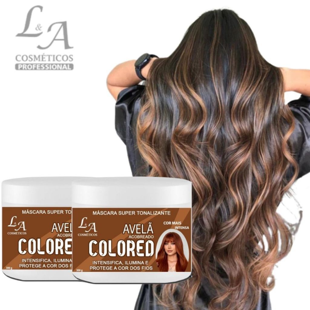 Máscara Morena Iluminada Avelã Tons Caramelos Chocolate Tonalizante Tinta a Pronta Entrega 300g em Oferta na Shopee