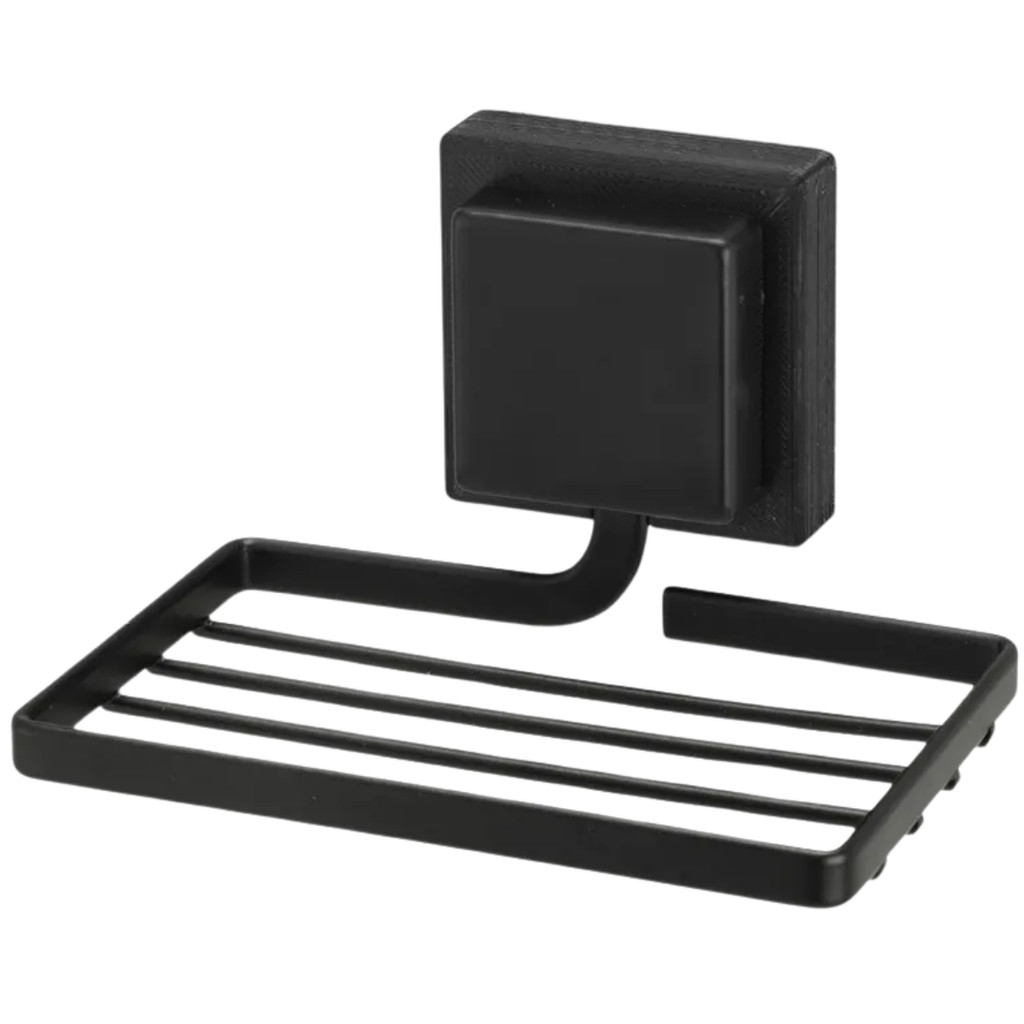 Porta Sabonete Sem Furo Com Fita 3M Parede Preto Piatina Black Arthi em Oferta na Shopee