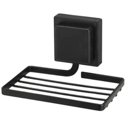 Porta Sabonete Sem Furo Com Fita 3M Parede Preto Piatina Black Arthi
