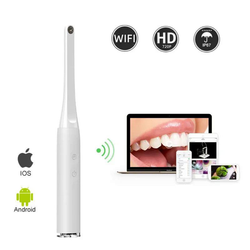 1080P 2MP HD Câmera Visual Sem Fio Espelho De Dentes Oral Suporte WiFi